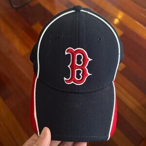 NEW Boston Red Sox Blue Baseball Cap Hat New Era 39thirty Batting Practice MLB